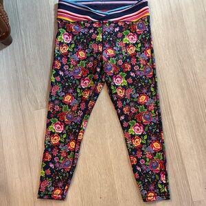 Johnny Was Multicolor Floral Leggings
